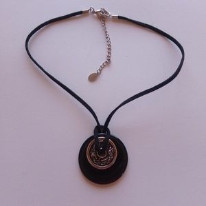 👍 Cookie Lee Black Silver Necklace